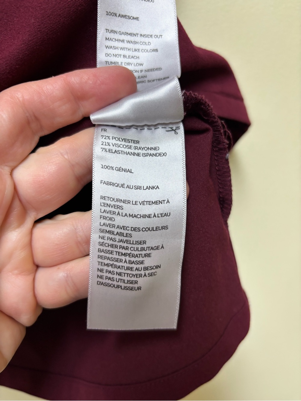 FIGS Casma Burgundy Scrub Top FW1100 Small - Picture 8 of 9